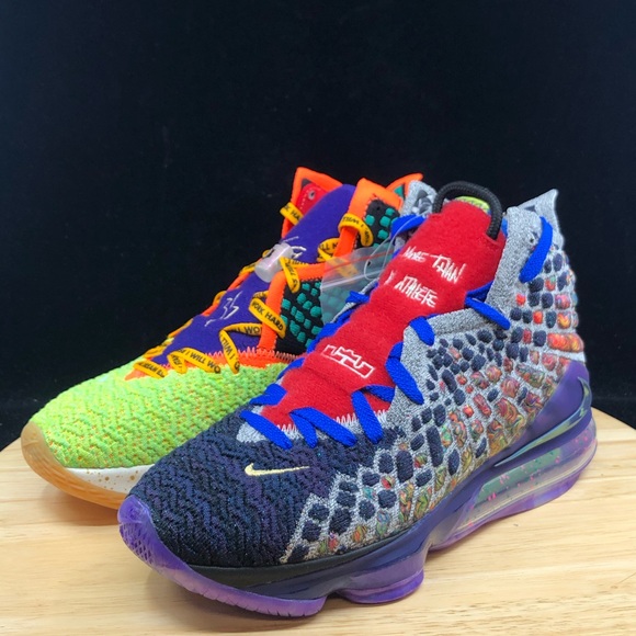 Nike Lebron 17 XVII What The WTW Multi Color - Picture 2 of 8